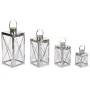 Farol Home ESPRIT Plateado Cristal Acero Cromado 22 x 20 x 50 cm (4 Piezas) de Home ESPRIT, Candelabros y portavelas - Ref: S...