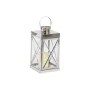 Farol Home ESPRIT Plateado Cristal Acero Cromado 22 x 20 x 50 cm (4 Piezas) de Home ESPRIT, Candelabros y portavelas - Ref: S...