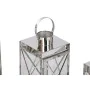 Farol Home ESPRIT Plateado Cristal Acero Cromado 22 x 20 x 50 cm (4 Piezas) de Home ESPRIT, Candelabros y portavelas - Ref: S...