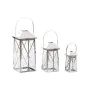 Lantern Home ESPRIT Silver Crystal Steel Chromed 20 x 20 x 48 cm (3 Pieces) by Home ESPRIT, Candelabras and candle holders - ...