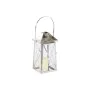 Farol Home ESPRIT Plateado Cristal Acero Cromado 20 x 20 x 48 cm (3 Piezas) de Home ESPRIT, Candelabros y portavelas - Ref: S...