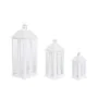 Farol Home ESPRIT Blanco Cristal Hierro Shabby Chic 20 x 20 x 55 cm (3 Piezas) de Home ESPRIT, Candelabros y portavelas - Ref...