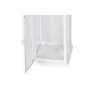 Lanterna Home ESPRIT Branco Cristal Ferro Shabby Chic 20 x 20 x 55 cm (3 Peças) de Home ESPRIT, Candelabros e suportes para v...