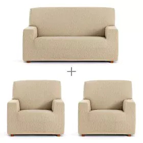 Sofa cover set Eysa TROYA Beige 70 x 110 x 210 cm 3 Pieces by Eysa, Sofas & Couches - Ref: D1606834, Price: 66,59 €, Discount: %