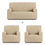 Sofa cover set Eysa TROYA Beige 70 x 110 x 210 cm 3 Pieces by Eysa, Sofas & Couches - Ref: D1606834, Price: 66,59 €, Discount: %