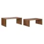 Jeu de 2 tables Home ESPRIT Naturel bois de teck 116 x 60 x 46 cm de Home ESPRIT, Tables - Réf : S3055776, Prix : 401,51 €, R...