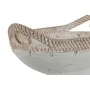 Centerpiece Home ESPRIT White Natural Mediterranean Stripped 40 x 24 x 14 cm (3 Pieces) by Home ESPRIT, Ornaments - Ref: S305...