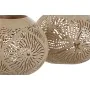 Portavelas Home ESPRIT Fibra de coco 15 x 15 x 13 cm (2 Unidades) de Home ESPRIT, Candelabros y portavelas - Ref: S3055796, P...