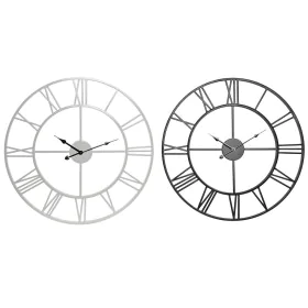 Horloge Murale Home ESPRIT Blanc Noir Métal 60 x 3 x 60 cm (2 Unités) de Home ESPRIT, Pendules murales - Réf : S3055810, Prix...