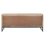 Mueble de TV Home ESPRIT Marrón Negro Plateado Madera de mango Espejo 130 x 40 x 55,5 cm de Home ESPRIT, Mesas y soportes par...