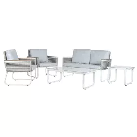 Table Set with 3 Armchairs Home ESPRIT Grey Steel Polycarbonate 128 x 69 x 79 cm by Home ESPRIT, Sofas - Ref: S3055839, Price...