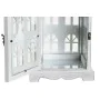 Lanterna DKD Home Decor Acabamento envelhecido Branco Cinzento Madeira Cristal 19 x 19 x 42 cm de DKD Home Decor, Candelabros...