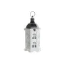 Farol DKD Home Decor Acabado envejecido Blanco Gris oscuro Madera Cristal 19 x 17 x 39 cm de DKD Home Decor, Candelabros y po...