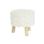 Repousa pés DKD Home Decor Branco Castanho Madeira de eucalipto 40 x 40 x 40 cm de DKD Home Decor, Pufes e repousa-pés - Ref:...