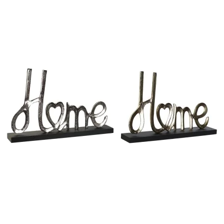 Statua Decorativa DKD Home Decor Nero Dorato Argentato Città 46 x 8 x 29 cm (2 Unità) di DKD Home Decor, Soprammobili - Rif: ...