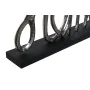 Figurine Décorative DKD Home Decor Noir Doré Argenté Urbaine 46 x 8 x 29 cm (2 Unités) de DKD Home Decor, Objets de décoratio...