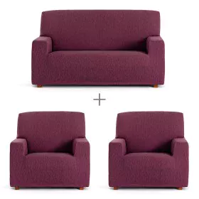 Sofa cover set Eysa TROYA Burgundy 70 x 110 x 210 cm 3 Pieces by Eysa, Sofas & Couches - Ref: D1606839, Price: 66,59 €, Disco...