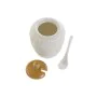 Sucrier DKD Home Decor Blanc Naturel Bambou Porcelaine 31 x 9 x 7 cm 4 Pièces de DKD Home Decor, Sucre et lait - Réf : S30558...