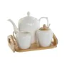 Théière DKD Home Decor Blanc Naturel Bambou Porcelaine de DKD Home Decor, Service à thé et à café - Réf : S3055871, Prix : 26...