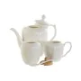 Théière DKD Home Decor Blanc Naturel Bambou Porcelaine de DKD Home Decor, Service à thé et à café - Réf : S3055871, Prix : 26...