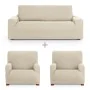 Sofa cover set Eysa ULISES White 3 Pieces by Eysa, Chair and sofa accessories - Ref: D1606841, Price: 72,59 €, Discount: %