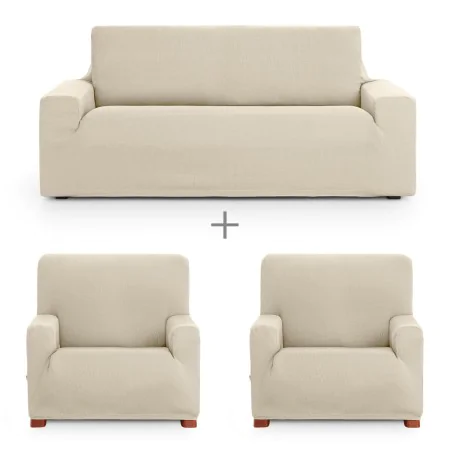 Sofa cover set Eysa ULISES White 3 Pieces by Eysa, Chair and sofa accessories - Ref: D1606841, Price: 72,59 €, Discount: %