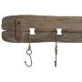 Appendiabiti da parete Home ESPRIT Naturale Metallo Legno di paulownia 99 x 3 x 31 cm di Home ESPRIT, Appendiabiti a parete -...