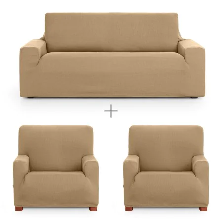 Sofabezug-Set Eysa ULISES Beige 3 Stücke von Eysa, Zubehör für Stühle und Sofas - Ref: D1606843, Preis: 72,59 €, Rabatt: %