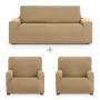 Sofa cover set Eysa ULISES Beige 3 Pieces by Eysa, Chair and sofa accessories - Ref: D1606843, Price: 72,59 €, Discount: %