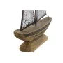 Statua Decorativa Home ESPRIT Bianco Naturale Barca a vela Finitura invecchiata 26 x 6 x 34 cm di Home ESPRIT, Soprammobili -...