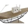 Figura Decorativa Home ESPRIT Blanco Natural Velero Marinero Acabado envejecido 54 x 15 x 61,5 cm de Home ESPRIT, Adornos - R...