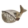 Figura Decorativa Home ESPRIT Branco Natural Baleia Acabamento envelhecido 22,5 x 10,5 x 12,5 cm de Home ESPRIT, Adornos - Re...