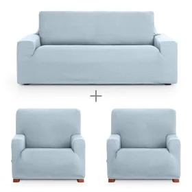 Sofa cover set Eysa ULISES Celeste 3 Pieces by Eysa, Chair and sofa accessories - Ref: D1606845, Price: 66,59 €, Discount: %