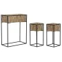 Conjunto de vasos Home ESPRIT Preto Metal Fibra 53 x 26 x 69 cm de Home ESPRIT, Vasos - Ref: S3055983, Preço: 88,06 €, Descon...