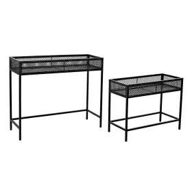 Conjunto de vasos Home ESPRIT Preto Metal 70 x 25 x 60 cm de Home ESPRIT, Vasos - Ref: S3055987, Preço: 65,74 €, Desconto: %