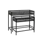 Set of Planters Home ESPRIT Black Metal 70 x 25 x 60 cm by Home ESPRIT, Cachepots - Ref: S3055987, Price: 57,58 €, Discount: %