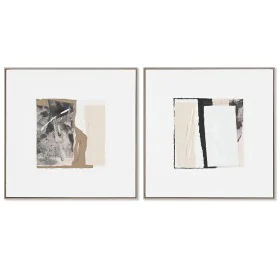 Painting Home ESPRIT Abstract Urban 82,3 x 4,5 x 82,3 cm (2 Units) by Home ESPRIT, Prints on Canvas - Ref: S3056008, Price: 1...