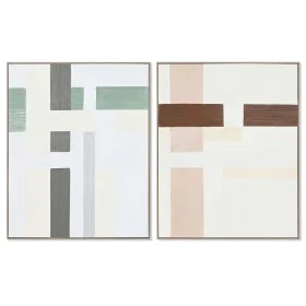 Painting Home ESPRIT Abstract Urban 82,2 x 4,5 x 102 cm (2 Units) by Home ESPRIT, Prints on Canvas - Ref: S3056009, Price: 16...