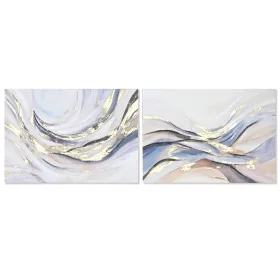 Cuadro Home ESPRIT Abstracto Moderno Con relieve 100 x 3,7 x 70 cm (2 Unidades) de Home ESPRIT, Impresiones sobre lienzo - Re...