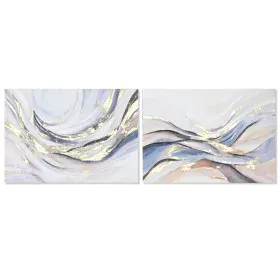 Painting Home ESPRIT Abstract Modern With relief 100 x 3,7 x 70 cm (2 Units) by Home ESPRIT, Prints on Canvas - Ref: S3056015...