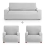 Sofa cover set Eysa ULISES Pearl Gray 3 Pieces by Eysa, Chair and sofa accessories - Ref: D1606847, Price: 72,59 €, Discount: %