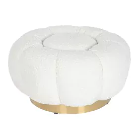 Footrest Home ESPRIT White Polyester Metal 65 x 65 x 35 cm by Home ESPRIT, Footstools & Ottomans - Ref: S3056025, Price: 107,...