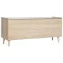 Móvel de TV Home ESPRIT Natural Rotim Madeira de paulónia 120 x 35 x 54 cm de Home ESPRIT, Mesas e suportes para TV - Ref: S3...