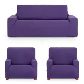 Sofa cover set Eysa ULISES Purple 3 Pieces by Eysa, Chair and sofa accessories - Ref: D1606848, Price: 72,59 €, Discount: %