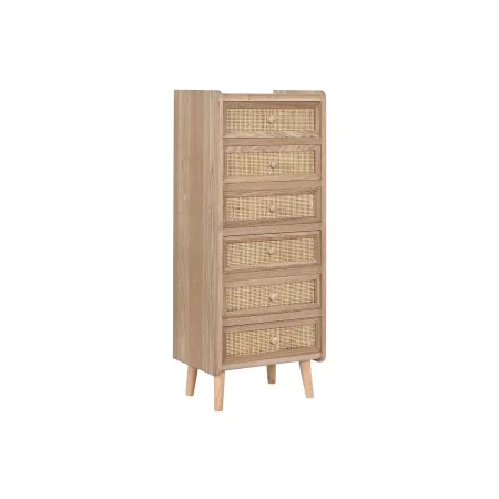 Chest of drawers Home ESPRIT Natural Rattan Paolownia wood 40 x 30 x 104 cm by Home ESPRIT, Chest of Drawers - Ref: S3056038,...