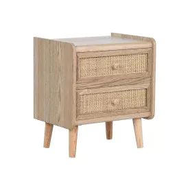 Table de Nuit Home ESPRIT Naturel Rotin Bois de paulownia 40 x 30 x 48 cm de Home ESPRIT, Tables de chevet - Réf : S3056039, ...