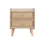 Mesita de Noche Home ESPRIT Natural Ratán Madera de Paulonia 40 x 30 x 48 cm de Home ESPRIT, Mesillas de noche - Ref: S305603...