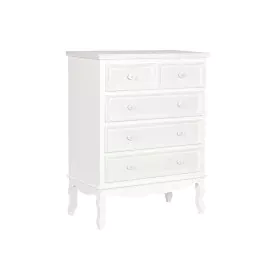 Chest of drawers Home ESPRIT White Beige Wood MDF Wood Romantic 80 x 42 x 105 cm by Home ESPRIT, Chest of Drawers - Ref: S305...