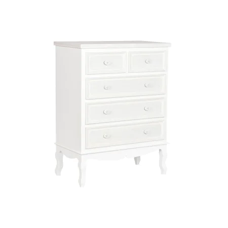 Chest of drawers Home ESPRIT White Beige Wood MDF Wood Romantic 80 x 42 x 105 cm by Home ESPRIT, Chest of Drawers - Ref: S305...