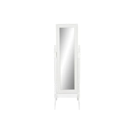 Specchio spogliatoio Home ESPRIT Bianco 50 x 50 x 157 cm di Home ESPRIT, Specchi da terra a inclinazione regolabile - Rif: S3...